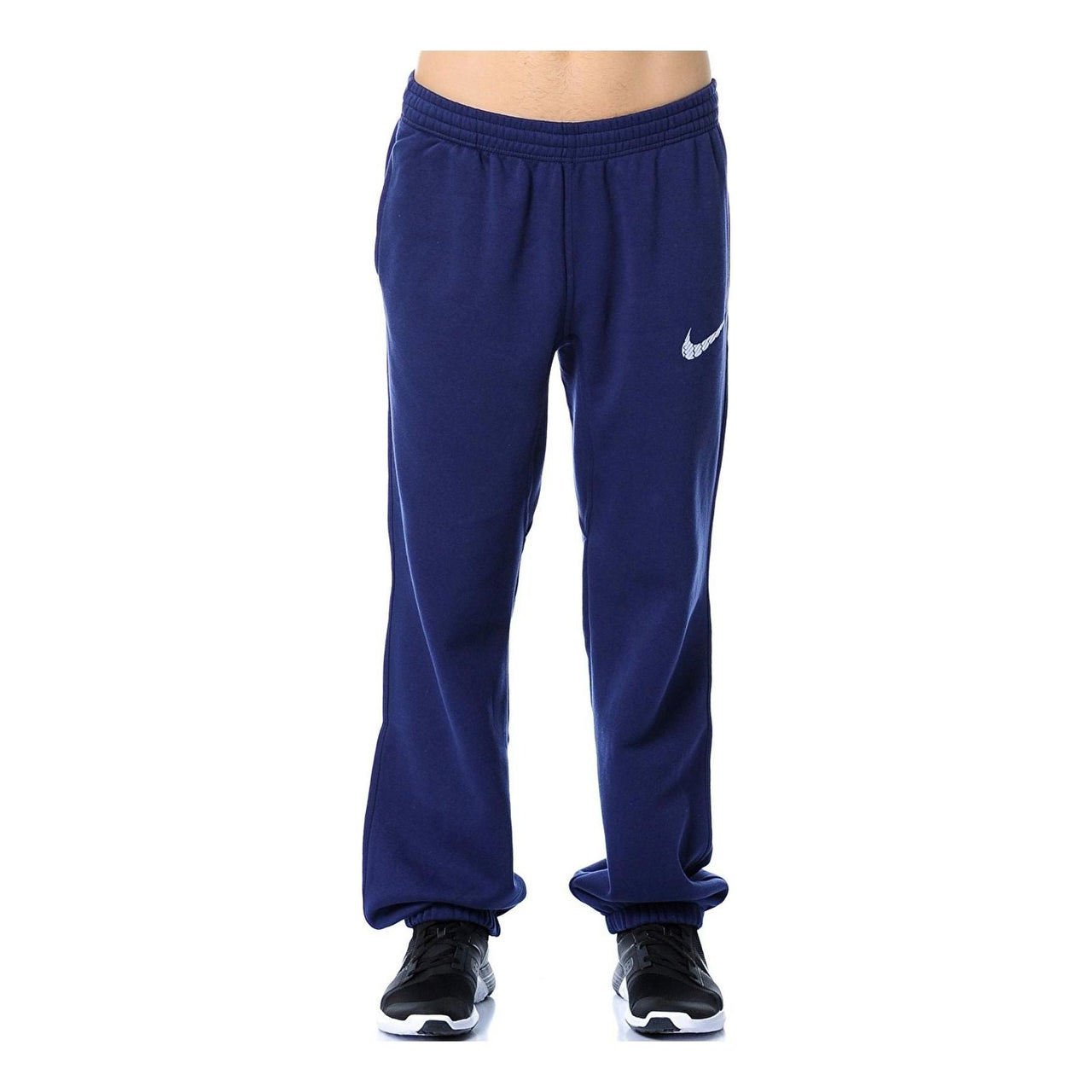 Nike Club Swoosh Fleece Cuff Pants 'Midnight Navy' 679360-410