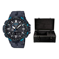 CASIO Waterproof Sports Solar Powered Mens Black Analog/Digital Combo PRW-6100Y-1APR