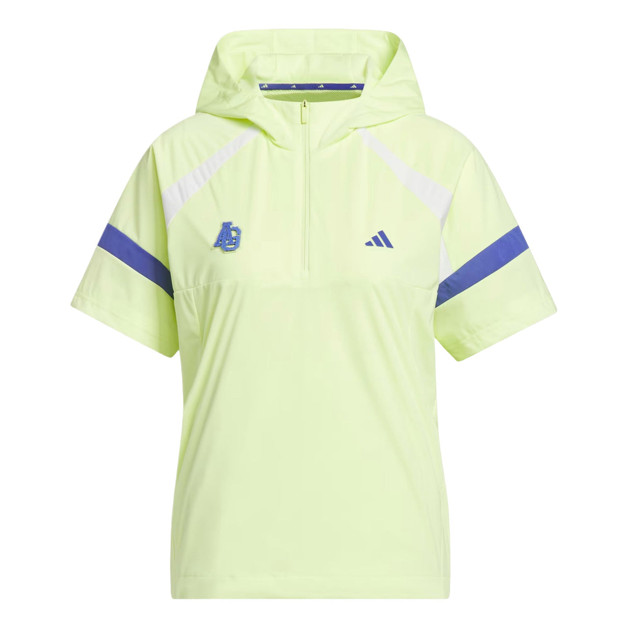 (WMNS) adidas Half-Zip Hooded Anorak Jacket Asia Sizing 'Semi Frozen Lemon' KG2172