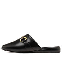 (WMNS) Gucci Princetown Mules 'Black Leather' 601597-D3V00-1000