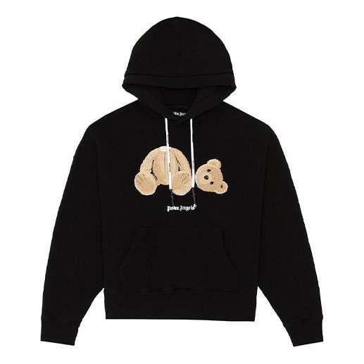Palm Angels Bear Hoodie 'Black/Brown' PMBB058E20FLE0031060