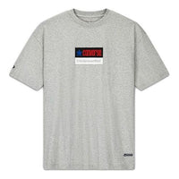 Men's Converse x Thisisneverthat Crossover Logo Printing Sports Round Neck Short Sleeve light grey 10022709-A02
