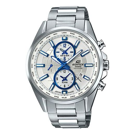 Men's CASIO EDIFICE Series Stainless Steel Strap Watch EFB-302JD-7A Mens Silver Analog EFB-302JD-7A2021