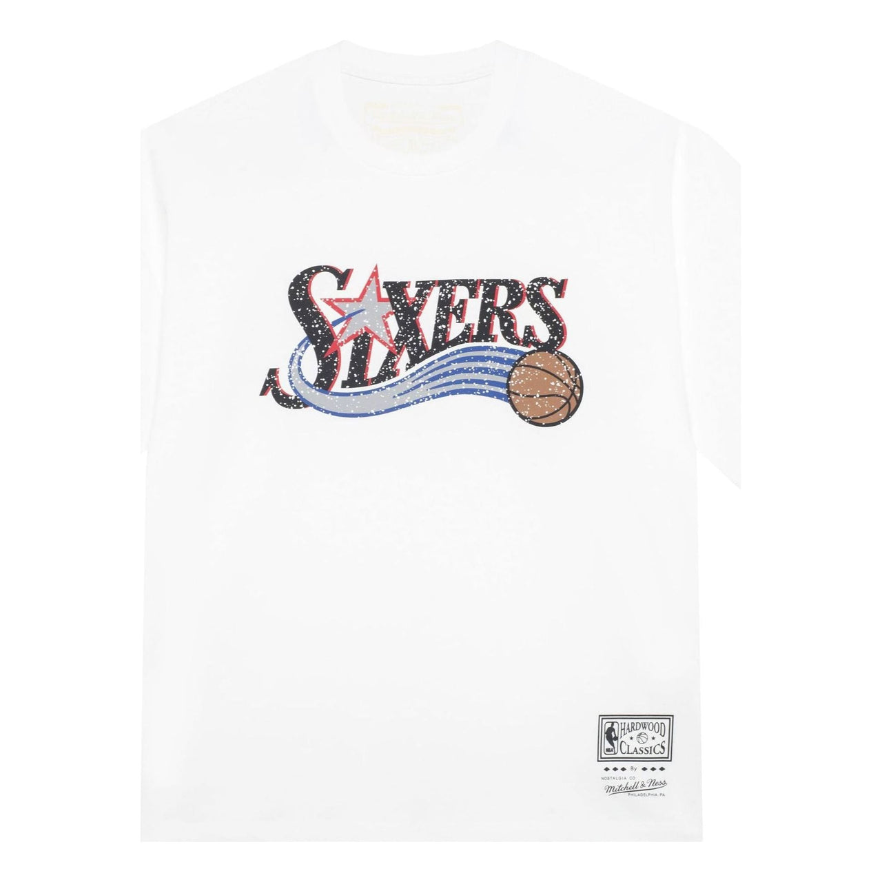 Mitchell & Ness x NBA Philadelphia 76ers T-shirt 'White' MNJYSST230092-WHITE