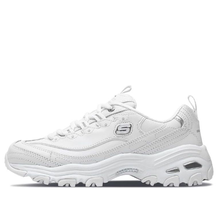(WMNS) Skechers D'LITES Daddy Shoes 'White Silver' 11931-WSL
