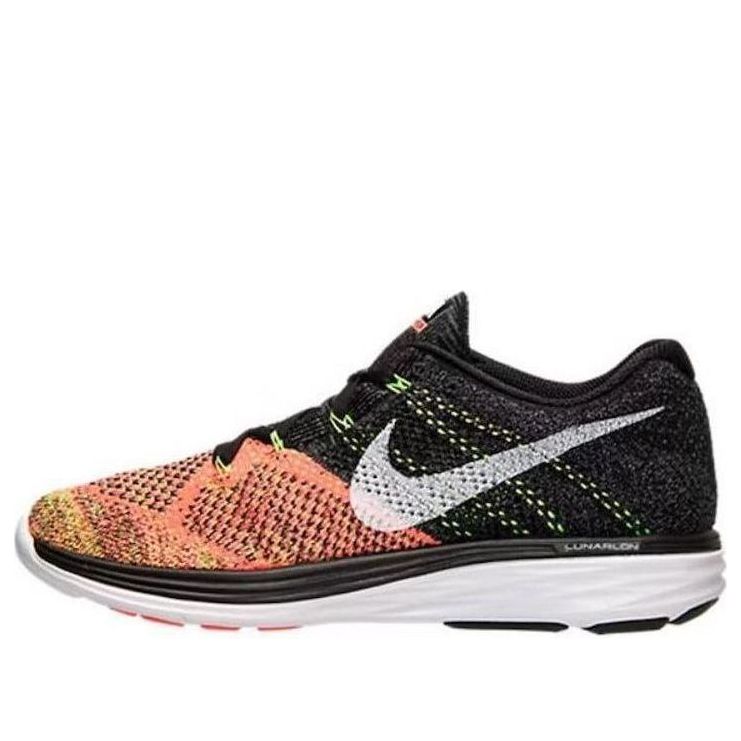 حذاء Nike Flyknit Lunar 3 'Orange Toe' 698181-007