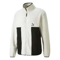 PUMA Logo CLSX Sherpa Jacket 'White' 532966-73