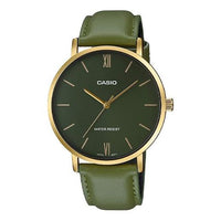 CASIO Quartz Waterproof Mens Dark Green Analog MTP-VT01GL-3B