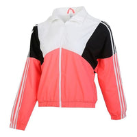(WMNS) adidas Neo Colorblock Jacket 'White Black Red' GJ5359