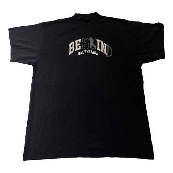Balenciaga BE KIND Crewneck T-shirt 'Black' 739028TPVD51569