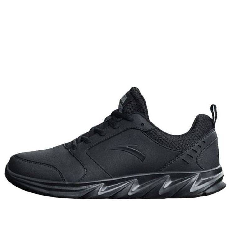 ANTA Running Series Sneakers Leather 'Black' 91815522-9