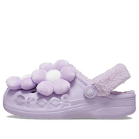 (WMNS) Crocs Baya Lined Fuzz Strap Singles Day 'Purple White' 209234-90H