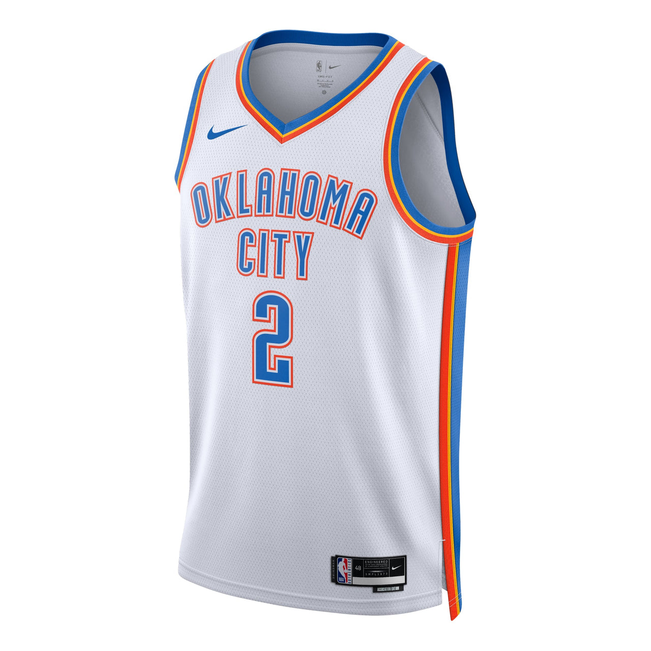 Nike Shai Gilgeous-Alexander Oklahoma City Thunder Association Edition Dri-FIT NBA Swingman Jersey 'White' DN2088-100