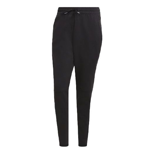 adidas Alphabet Splicing Lacing Sports Pants Black H31035