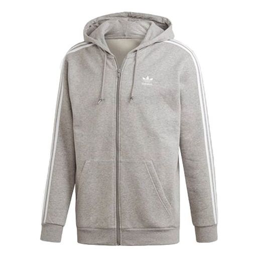 adidas originals 3-Stripe Zip 3 Zipper Jacket Gray ED5969