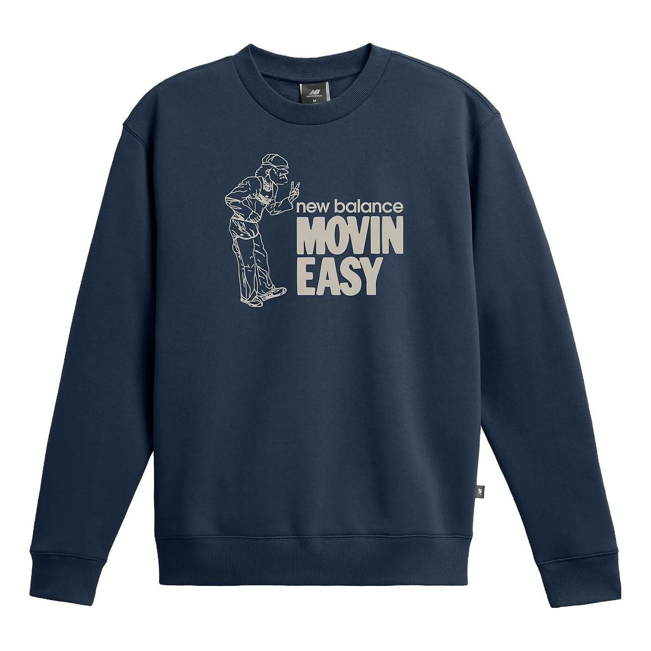 New Balance Movin Easy Crew Sweatshirt 'Navy' MT33902-NNY