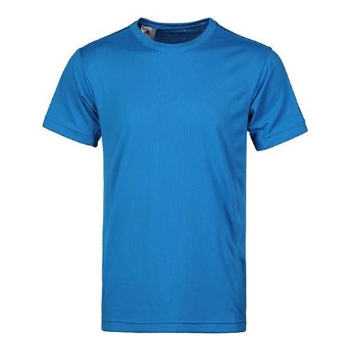 Men's adidas Training Sports Short Sleeve Blue T-Shirt CZ5426