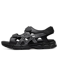 ASICS Kahana Sd Outdoor Sports Unisex Sandals 'Black Silver' 1203A130-002