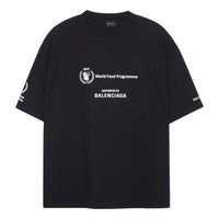 Balenciaga x WFP T-Shirt Medium Fit 'Black' 612966TMVL21070