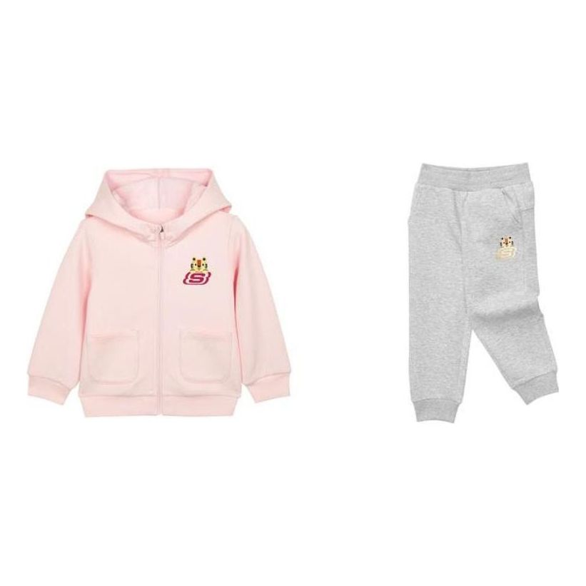 (GS) Skechers CNY Series Graphic Set 'Pink Grey' L122G029