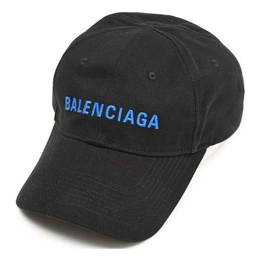 Balenciaga Visor Logo Cap 'Black Blue' 590758-310B2-1068
