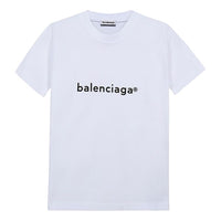 Balenciaga SS21 Cotton Round-neck White 612964TIV549040