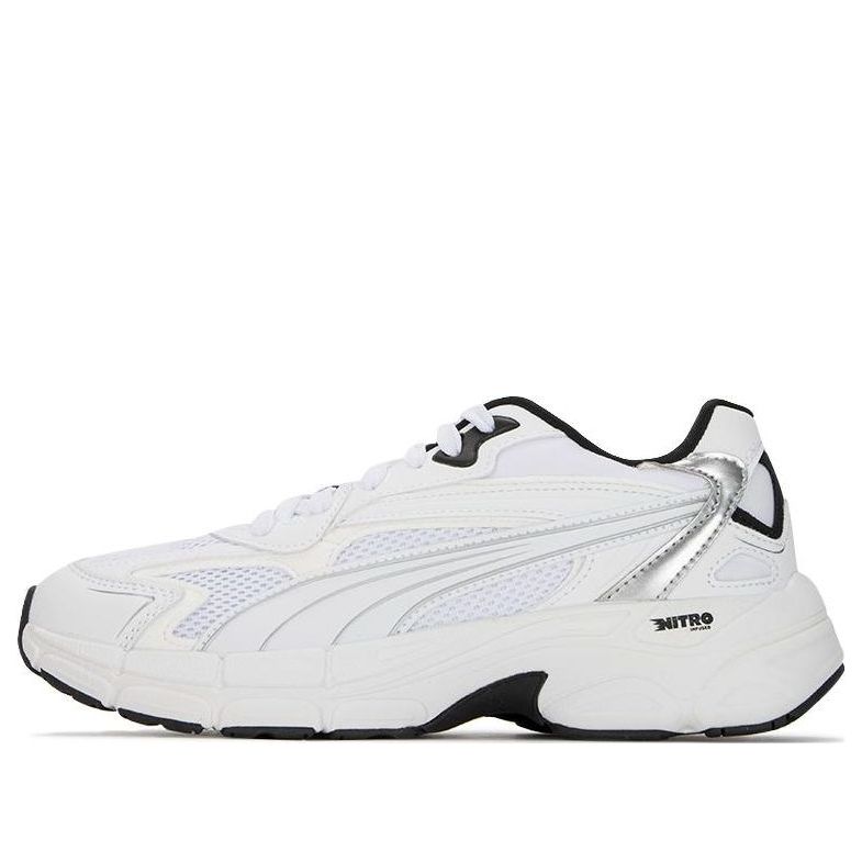 (WMNS) PUMA Teveris Nitro 'Metallic - White Black' 391098-03