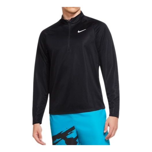 Nike Challenger Zipper Cardigan Tennis Sports Quick Dry Gym Clothes Black CK9823-010