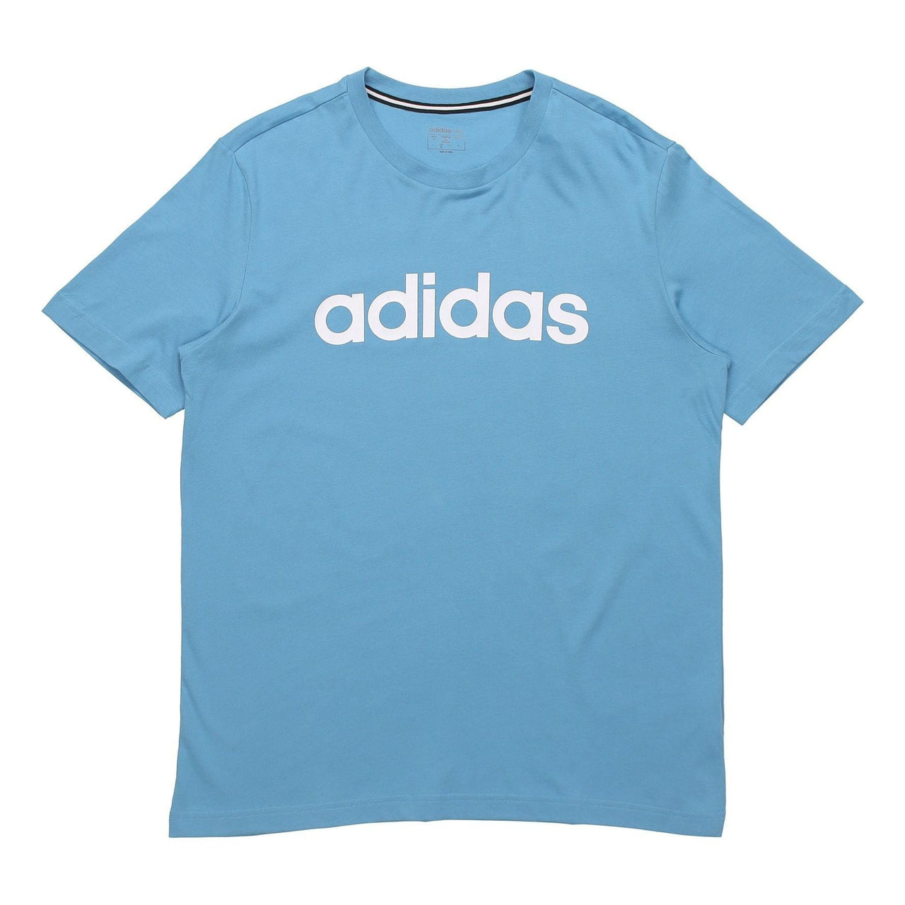 adidas neo Casual Sports Round Neck Short Sleeve Sky Blue GP4892