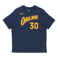 Nike NBA CE Golden State Warriors Curry 30 Retro Basketball Casual Sports Short Sleeve Navy Blue Black CT9426-419