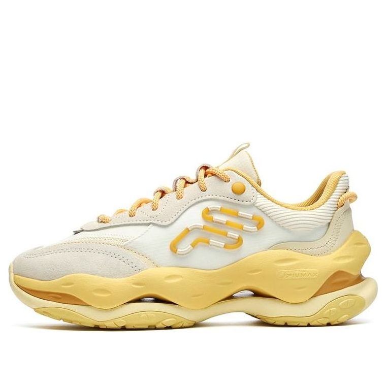 (WMNS) FILA FUSION Cheese Sneakers 'White Yellow' T12W241103FWG