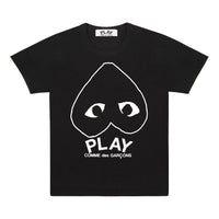 (WMNS) COMME des GARCONS PLAY Inverted Heart Logo T-Shirt 'Black' AZ-T113-051-1