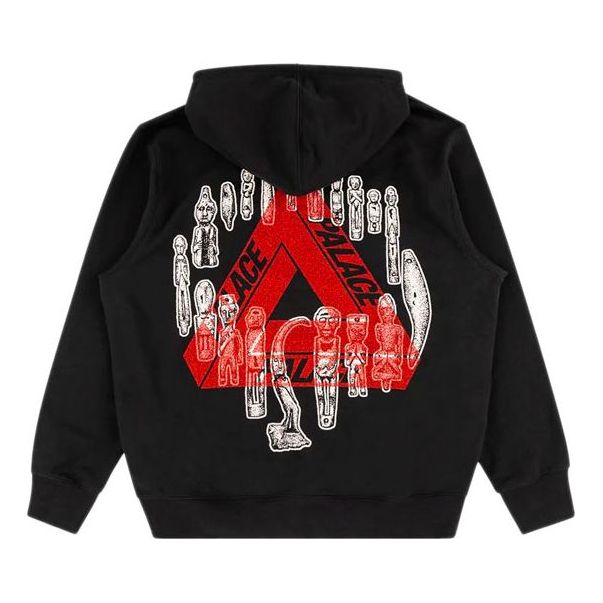 PALACE Jheeze Back Logo Printing Unisex Black P17HD036T
