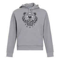Men's KENZO FW20 Tiger Head Embroidered Cotton Pearl Gray FA65SW3114XV-94