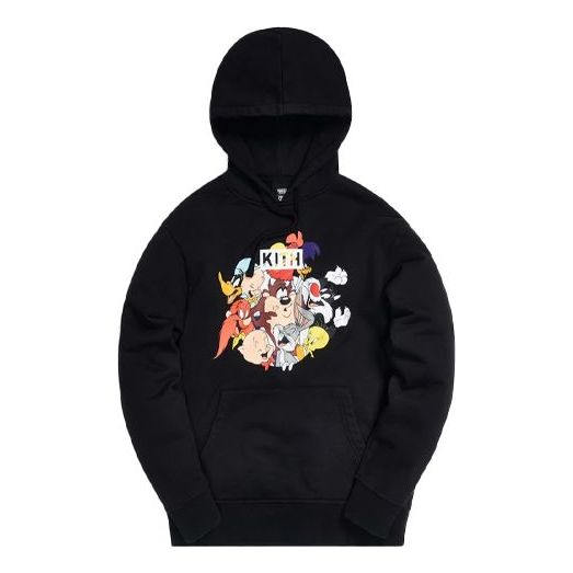 KITH x Looney Tunes Crossover Cartoon Printing Long Sleeves Unisex Black KH2498-100