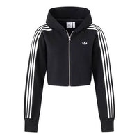 (WMNS) adidas Originals Premium Zipper Hoodie Asia Sizing 'Black' JI7061