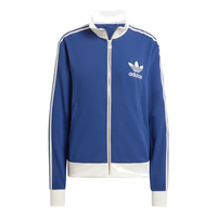 (WMNS) adidas originals Premium Crepe Track Top Asia Sizing 'Dark Blue' IR6123