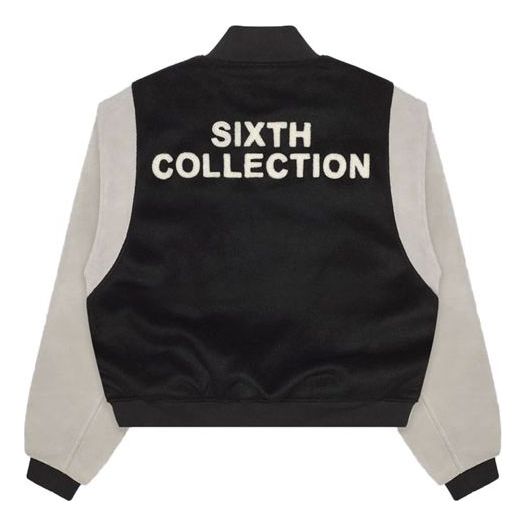 Men's Fear of God Alphabet Printing Jacket Black Gray FOG-FW19-101