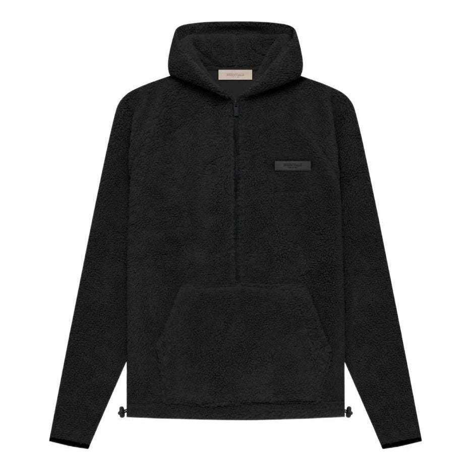 هودي بنصف سحاب من الصوف القطبي من Fear of God Essentials SS22 "Iron" FOG-SS22-396