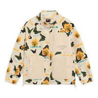 (WMNS) Li-Ning BADFIVE Solid Color Full Print Stand Collar Casual Jacket 'Creamy White' AWDS138-4