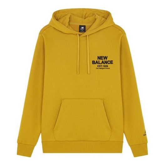 New Balance Men's New Balance Casual Sports Hooded Pullover Long Sleeves Yellow AMT14317-MSU