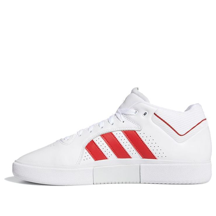 adidas Tyshawn Signature Shoes 'Cloud White Scarlet' EE6081