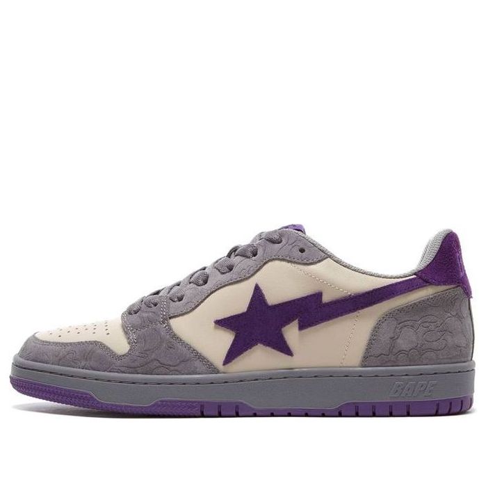 A BATHING APE Bape Court Sta 'Purple Beige' BAPECOURTSTA-GRAYPURPLE