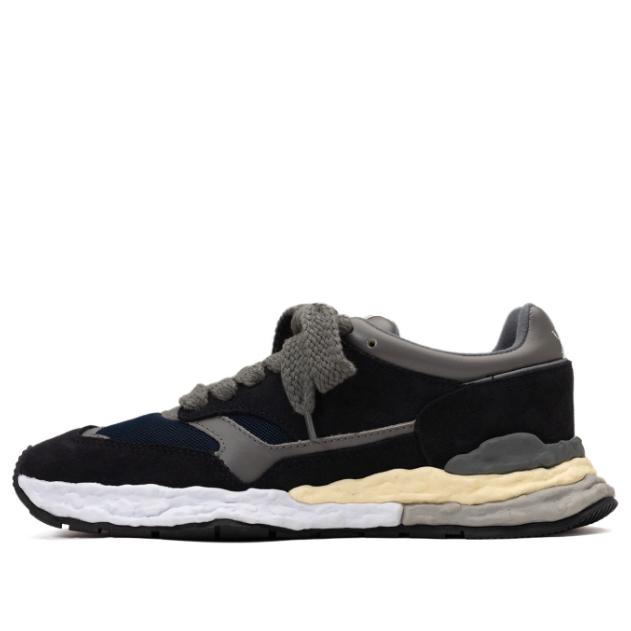 Maison MIHARA YASUHIRO GEORGE OG Sole Mix Material Low-top Sneaker 'Navy' A10FW701-NAVY