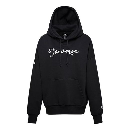 (WMNS) Converse Script Pullover PO Black 10019176001