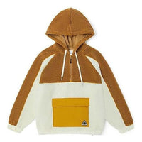 (WMNS) Vans Casual Half-Zip Hoodie 'Brown White' VN0A5F6E3KS