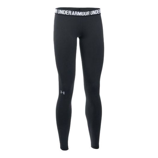 (WMNS) Under Armour Favorite Leggings 'Black Silver' 1287136-001