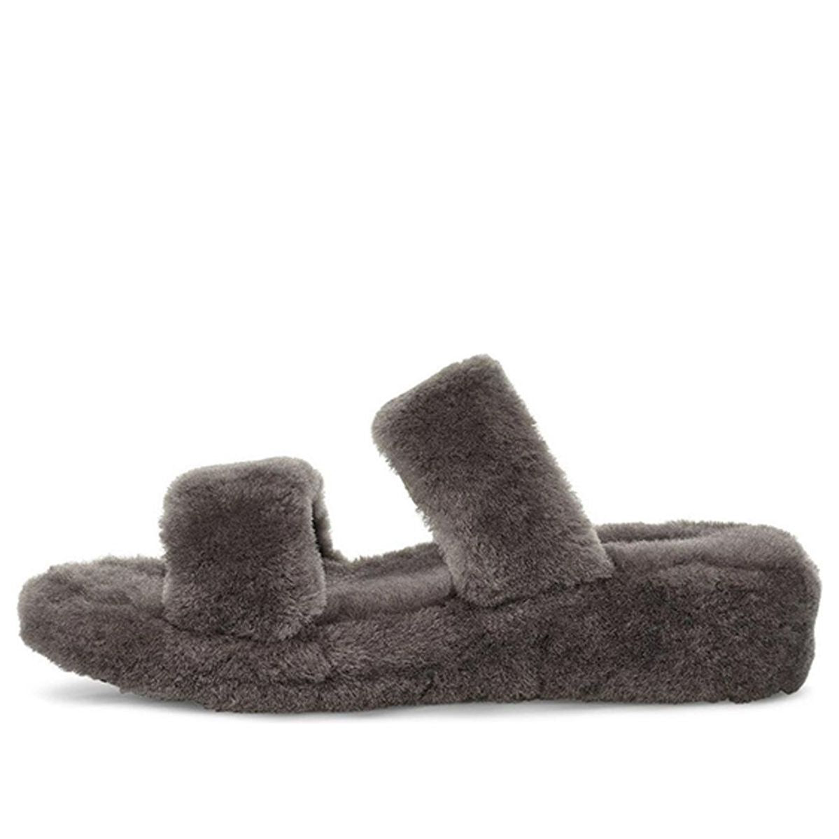 (WMNS) UGG Fuzz Yeah 'Grey' 1104662-CHRC