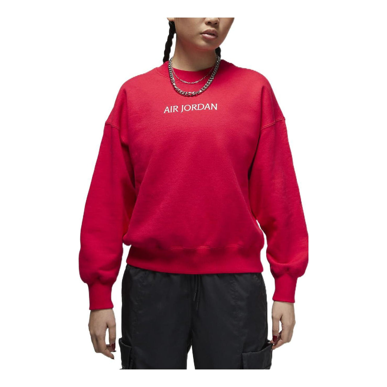 (WMNS) Air Jordan Crew Neck Street Style Long Sleeves 'Red' DQ4650-612
