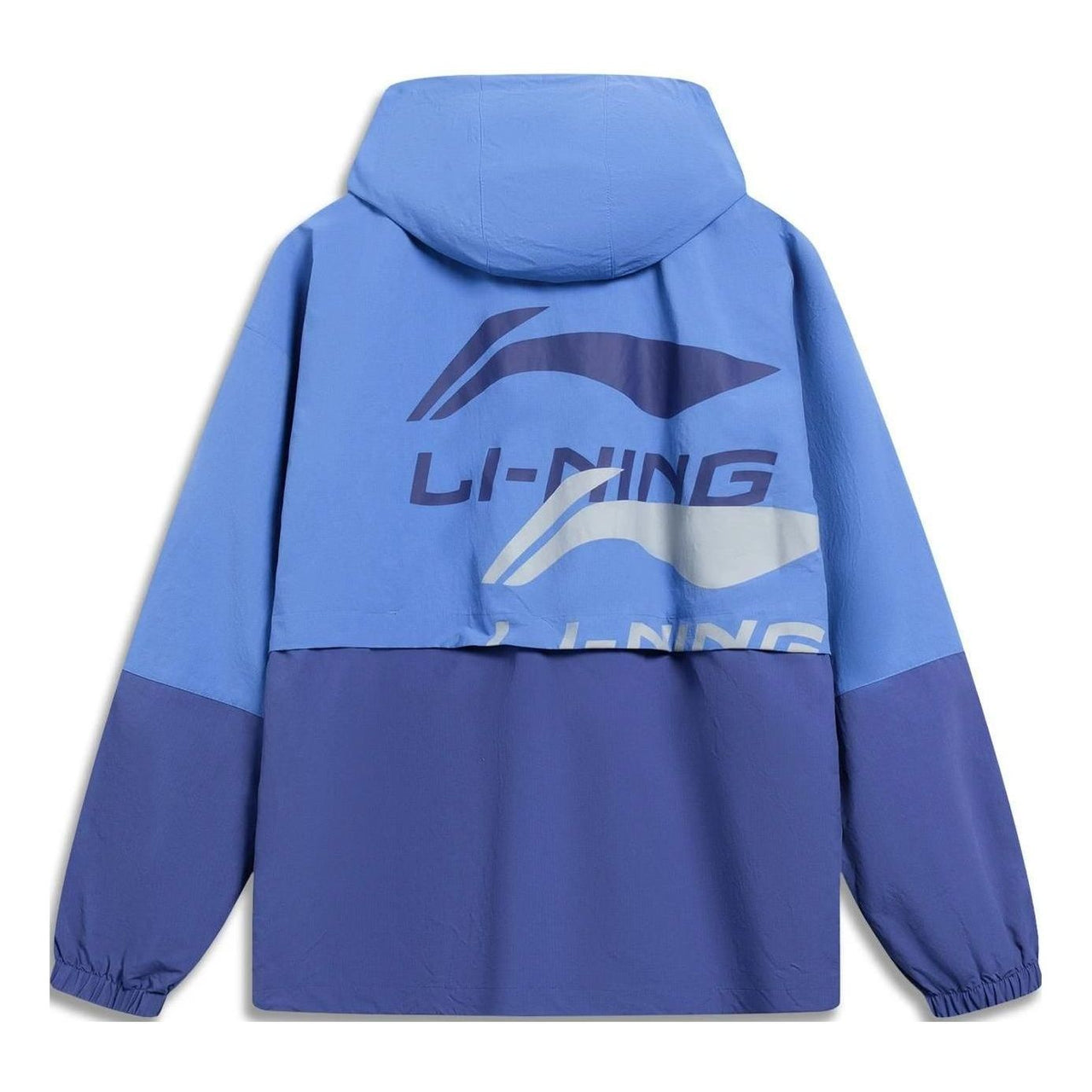Li-Ning Double Logo Color Block Waterproof Hooded Jacket 'Blue' AFDT523-4